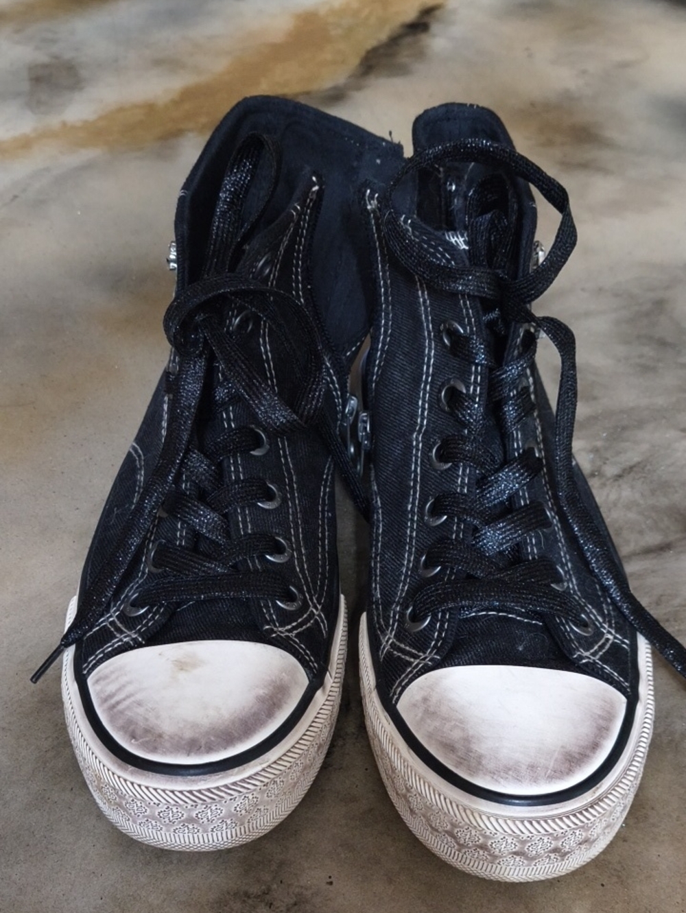 Blowfish Black High-Top Canvas Sneakers - Classic Style